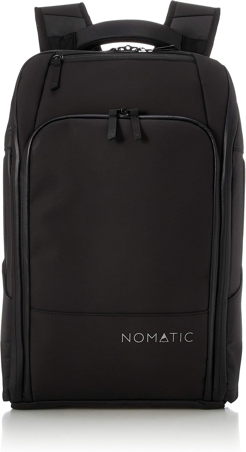 NOMATIC 20L Travel Pack - Mens Travel Backpack - Expandable to 30L - Water Resistant Daypack - TSA-Ready - Lightweight Business Traveling Backpack for Men - 16" Laptop Compartment