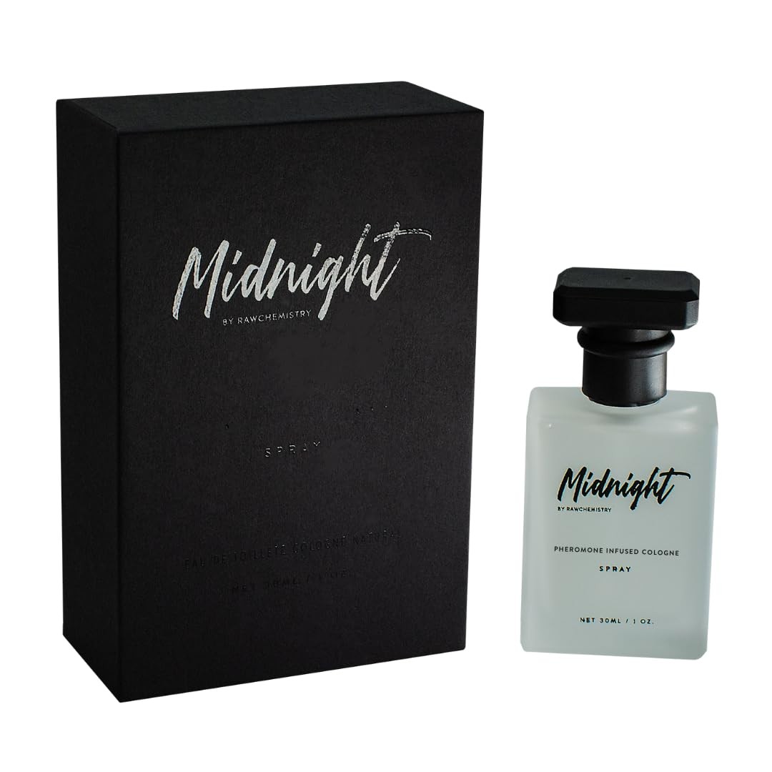 RawChemistry Midnight Pheromone Infused Cologne for Men – Infused with Pheromones – Midnight Cologne for Men – Mens Fragrance with Feromonas – Perfume con Feromonas para Hombre