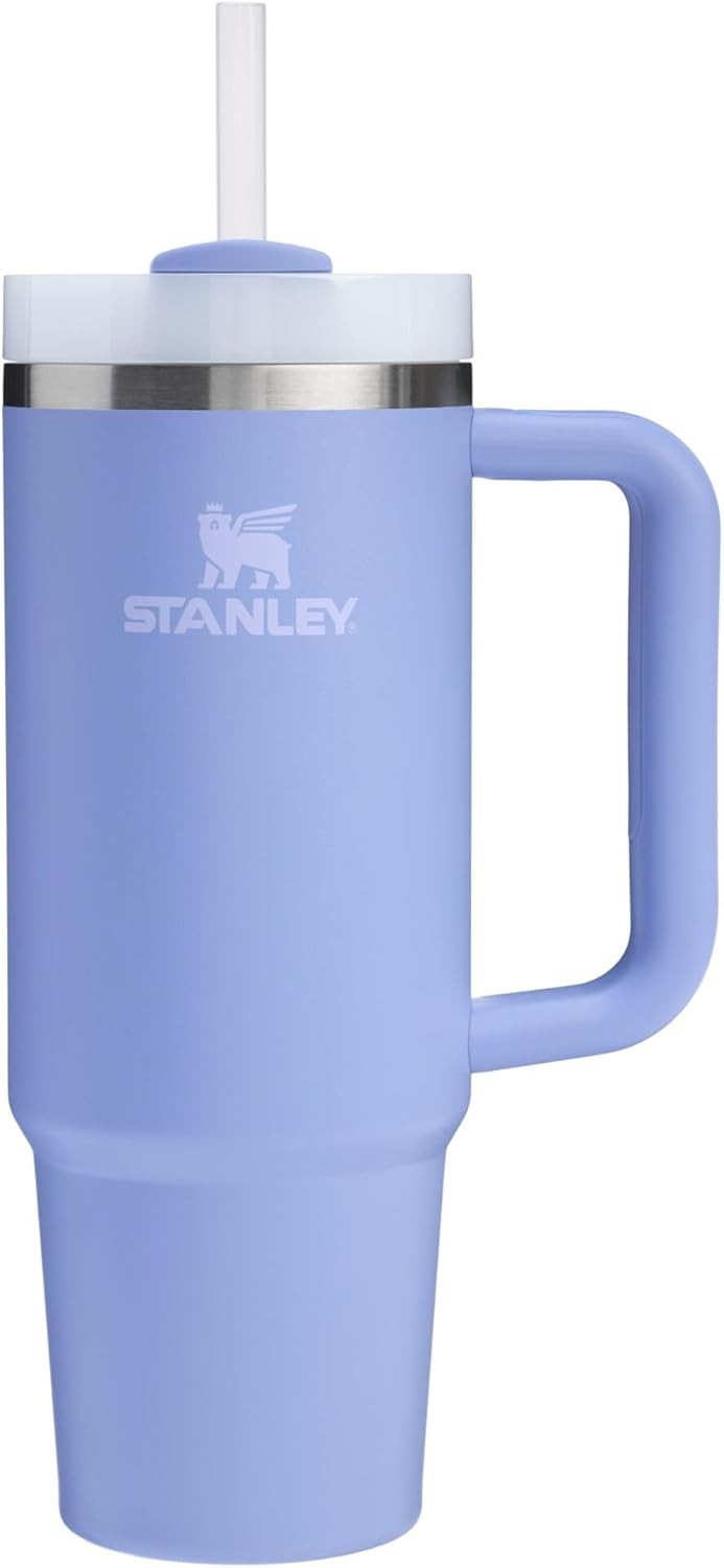 STANLEY Quencher H2.0 Tumbler with Handle and Straw 14 oz | Flowstate 3-Position Lid | Cup Holder Compatible for Travel | Insulated Stainless Steel Cup | BPA-Free | Meadow